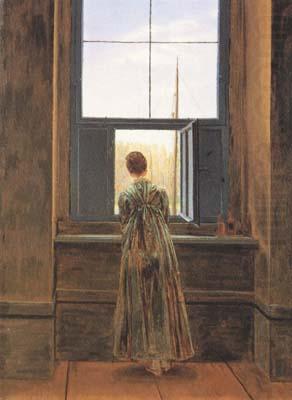 Caspar David Friedrich Woman at the Window (mk10) china oil painting image